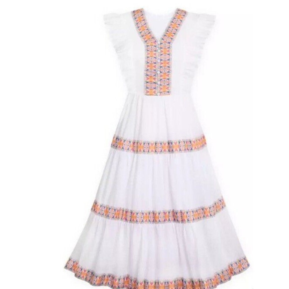 Disney Parks Encanto Dress Adult 1x XL NEW 2023 White Basque